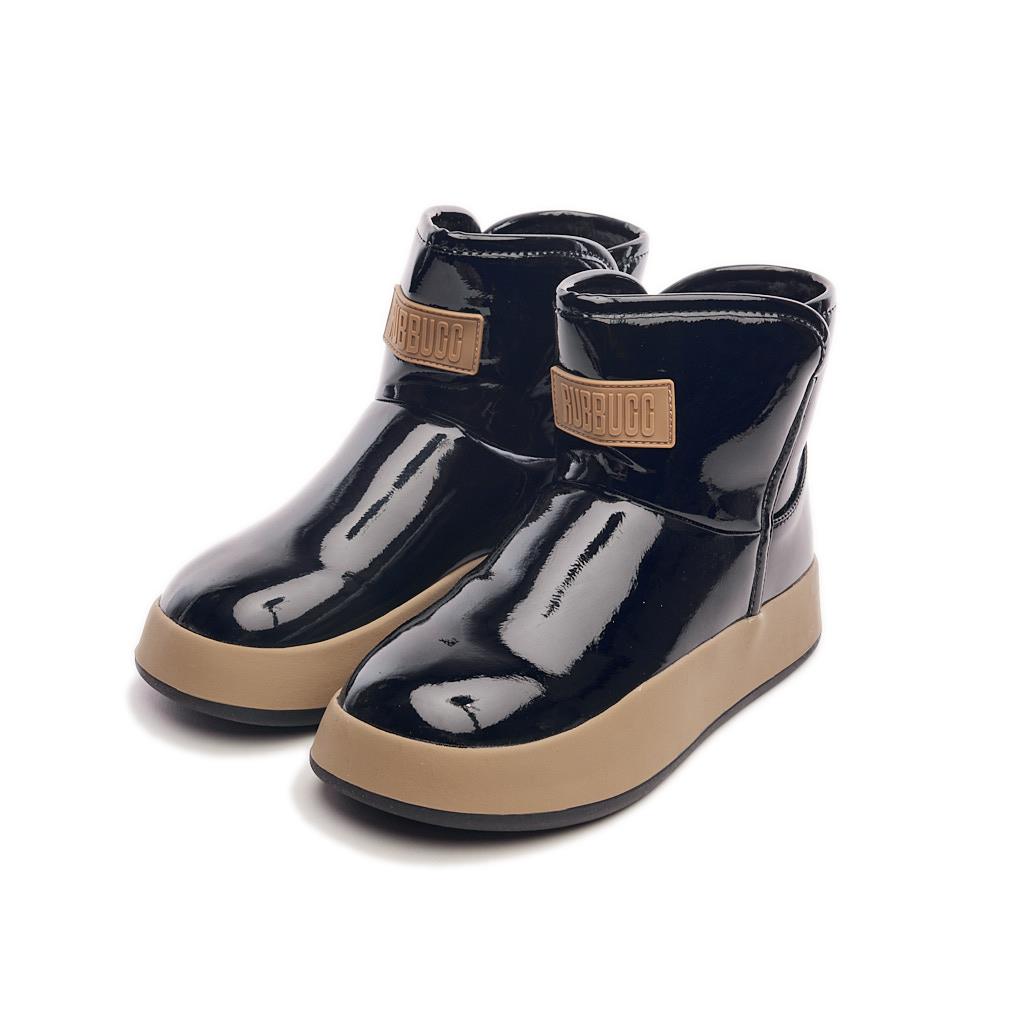 Velcro Patent Leather Women's Boots