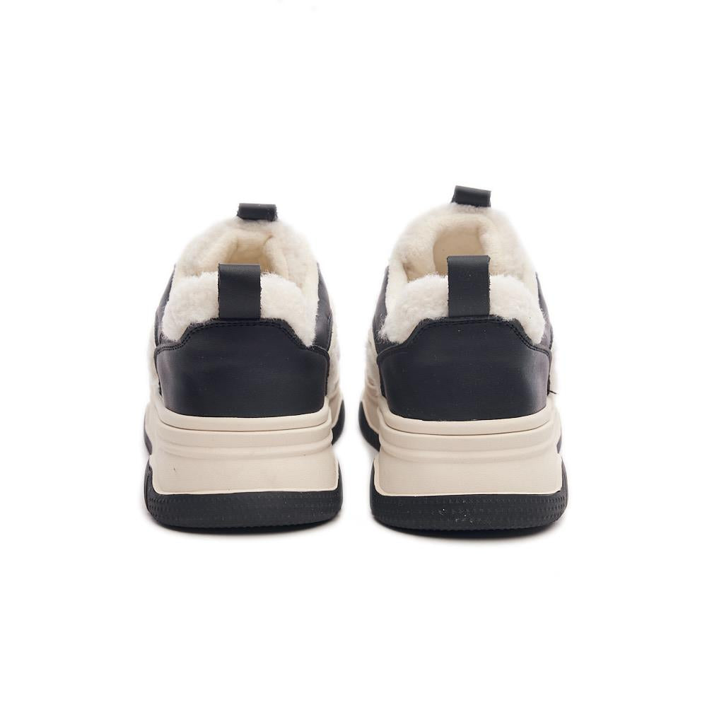 Bağcıklı Comfort Kürklü Kadın Sneaker