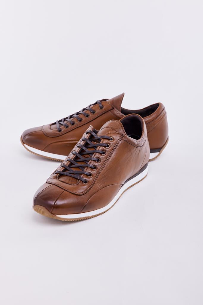 Genuine Leather Lace-Up Men's Casual Shoes 