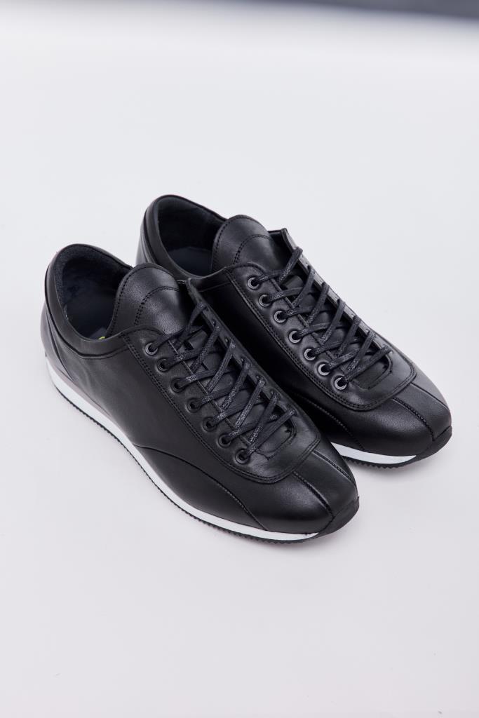 Genuine Leather Lace-Up Men's Casual Shoes 