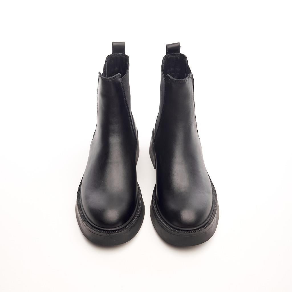 Genuine Leather Elastic Women's Boots