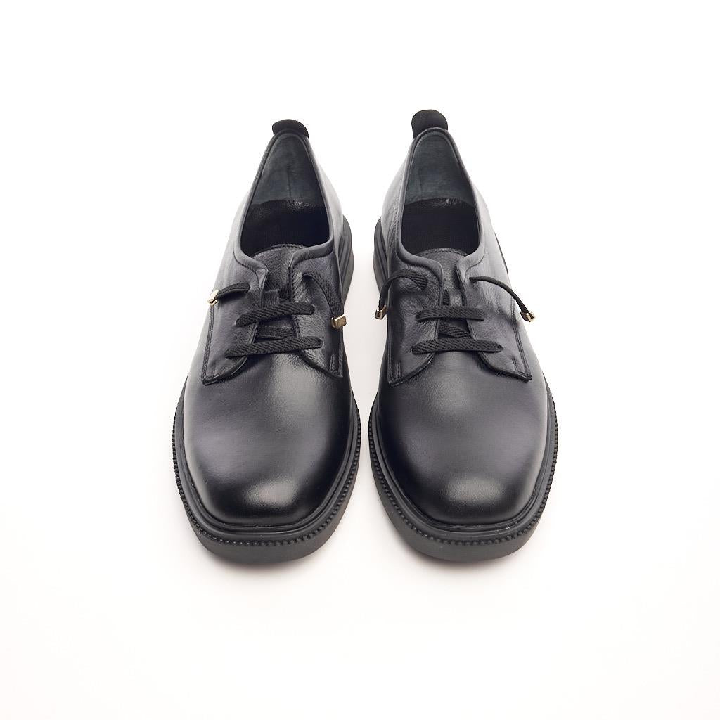 Casual Genuine Leather Lace-Up Women's Shoes 