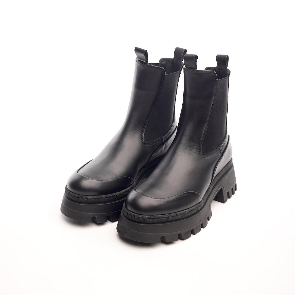 Genuine Leather High Sole Women's Boots