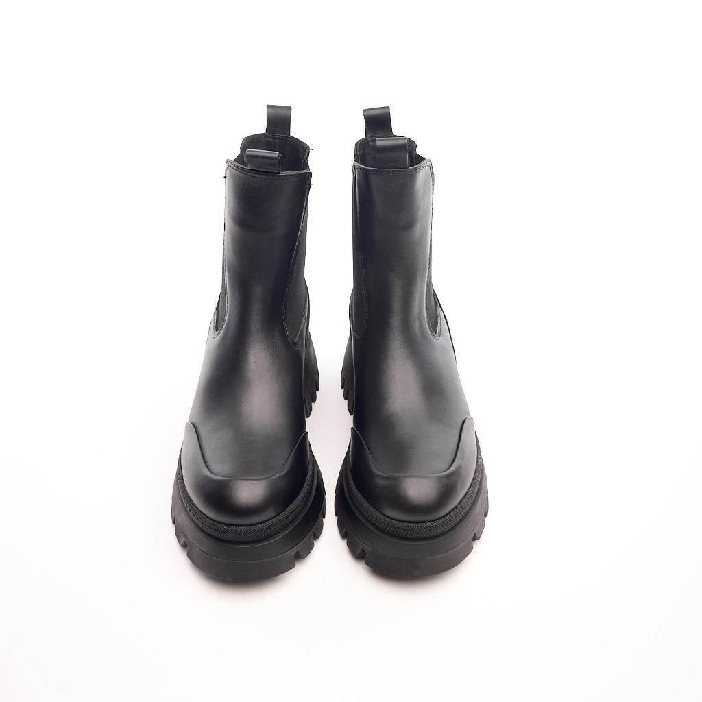 Genuine Leather High Sole Women's Boots