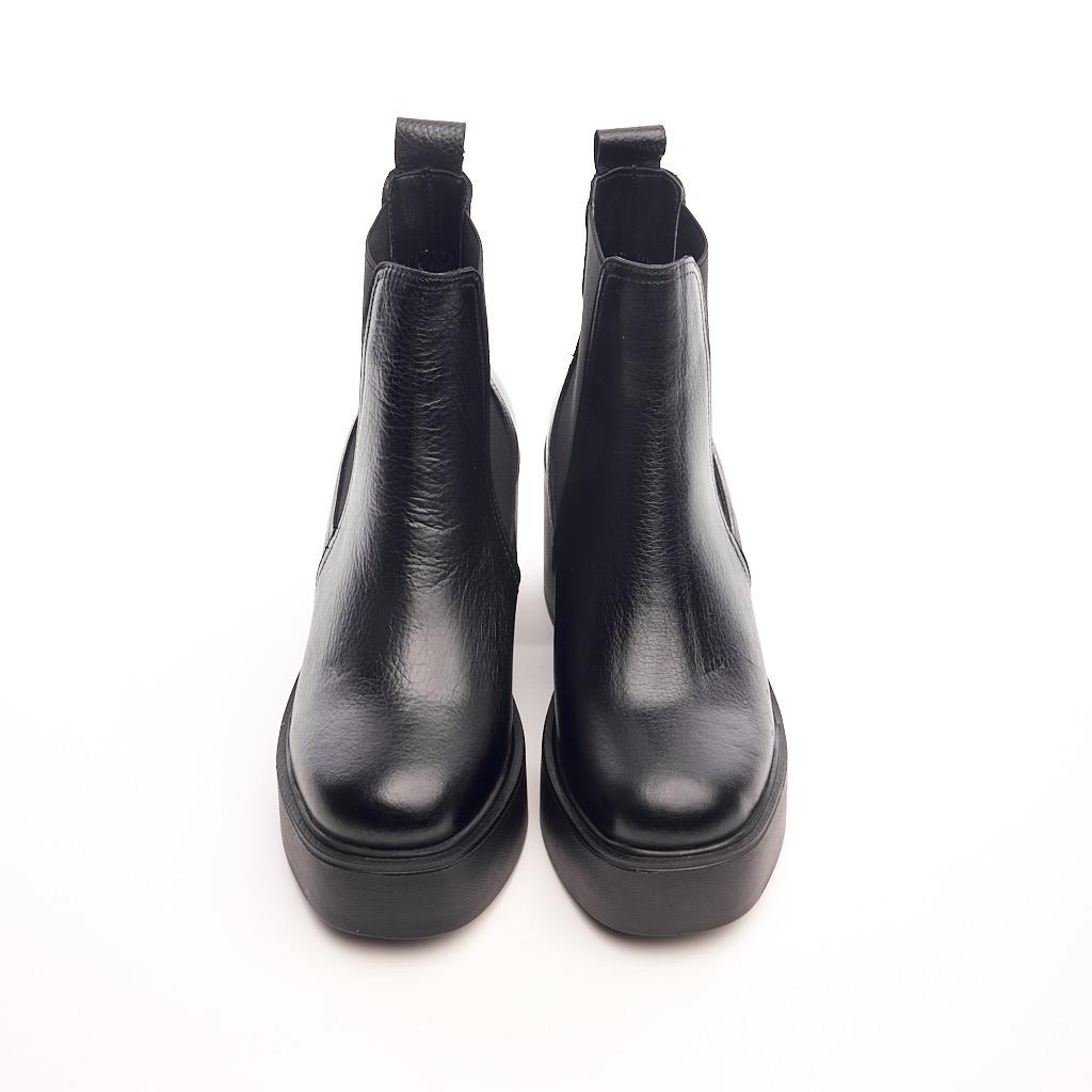 Casual Genuine Leather High Heel Platform Women's Boots