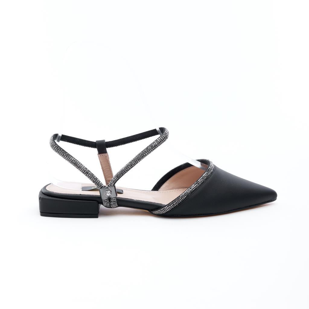 Ankle Strap Stoned Ballerina