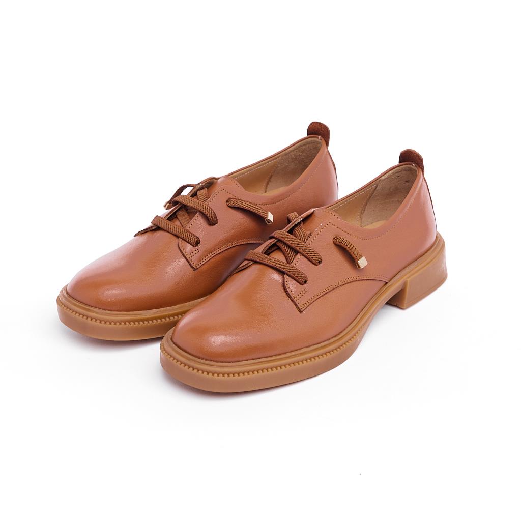 Casual Genuine Leather Lace-Up Women's Shoes 