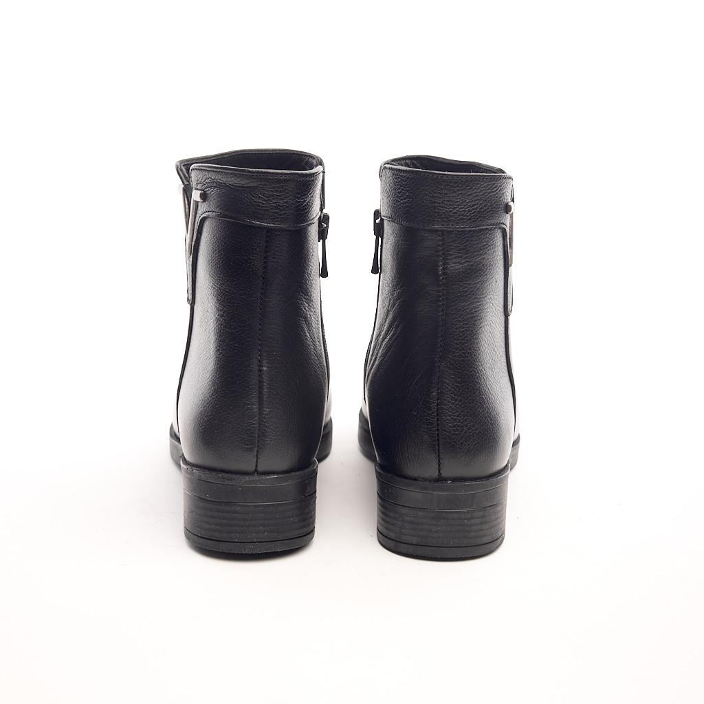 Genuine Leather Zippered Women's Boots