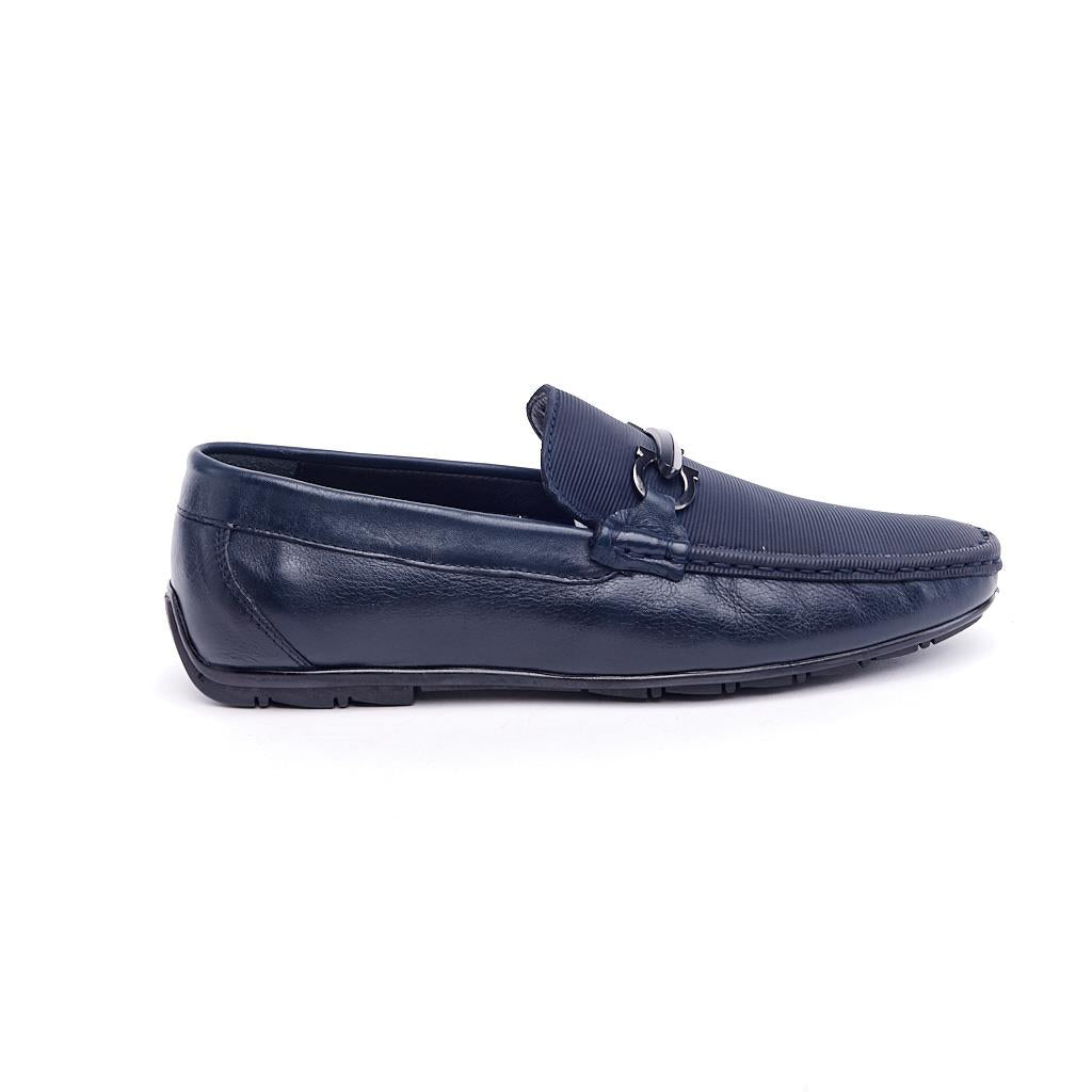 Genuine Leather Buckled Men's Loafer Shoes 