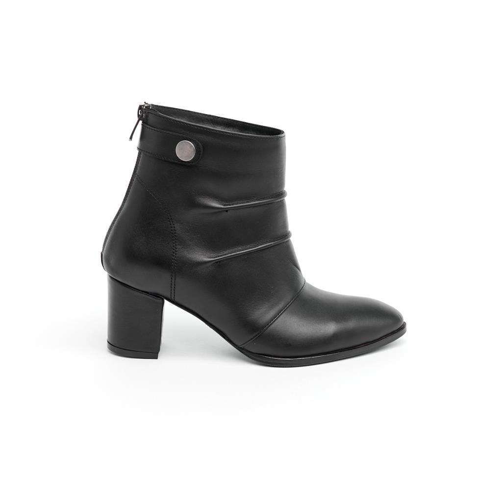 Classic Genuine Leather High Heel Women's Boots