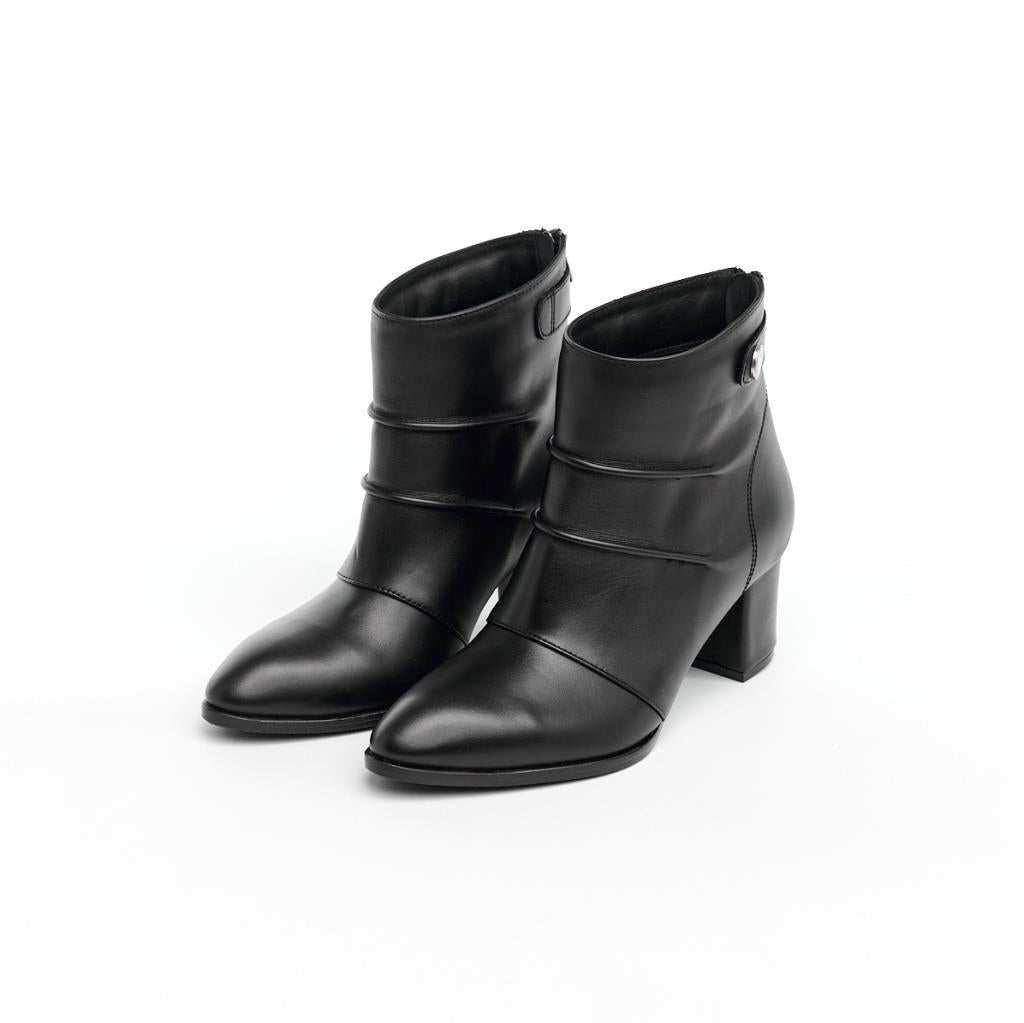 Classic Genuine Leather High Heel Women's Boots