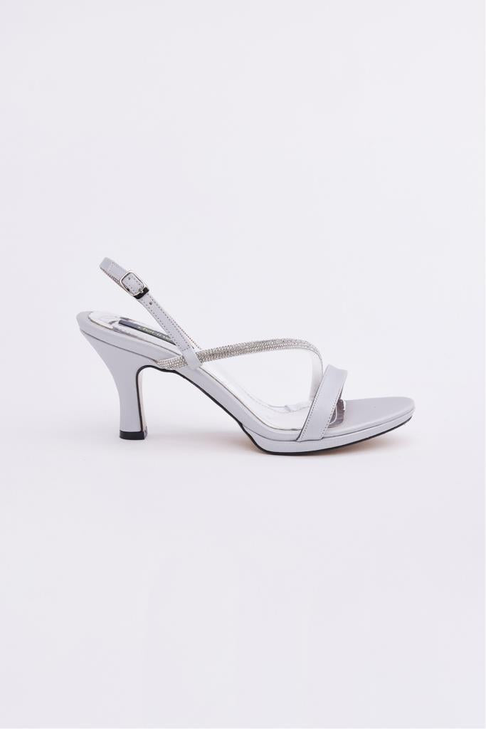 Ankle Strap Stone Heeled Women's Shoes