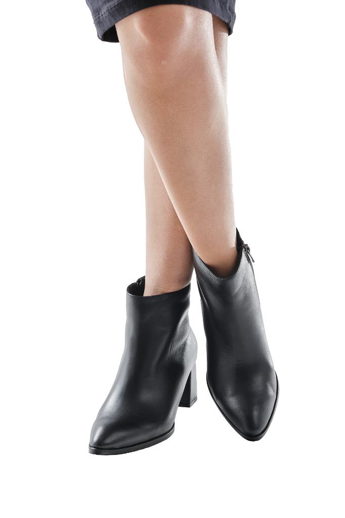 Genuine Leather Heeled Women's Boots